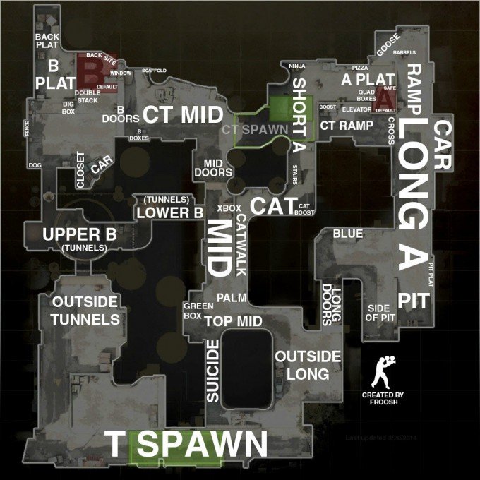CS:GO All Map Callouts - Overviews for Competitive Maps 2026