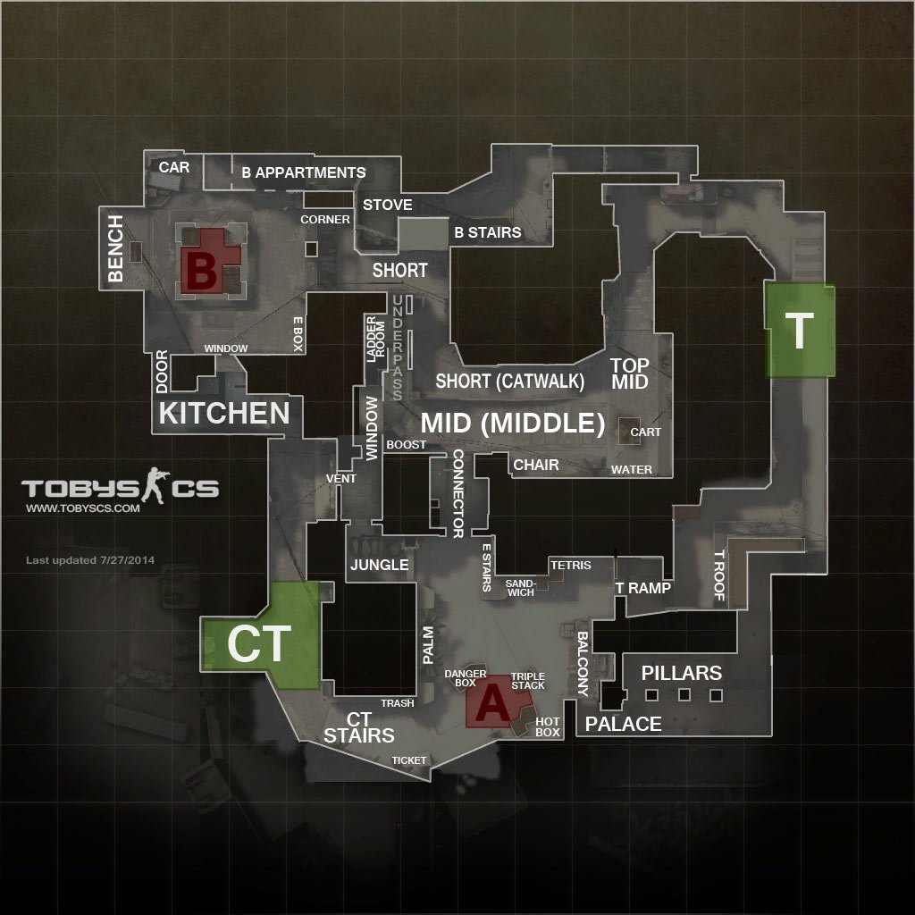 CS GO All Map Callouts Overviews For Competitive Maps 2018 CS GO All Map Callouts Overviews For Competitive Maps 2018