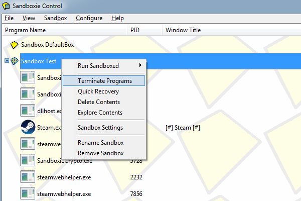 Sandbox Guide - Sandboxing a program in Windows with Sandboxie