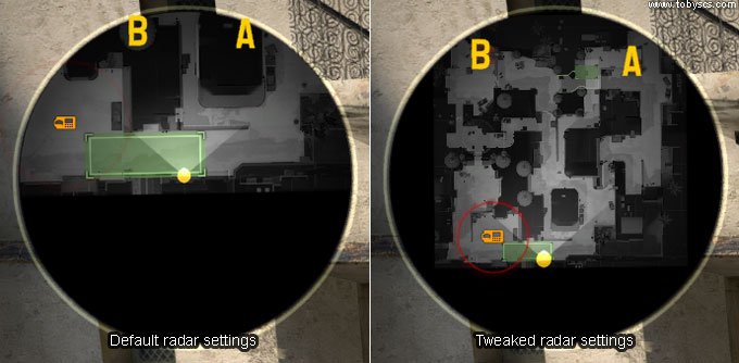 CS:GO Tweaking radar settings